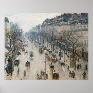 Camille Pissarro - The Boulevard Montmartre Poster