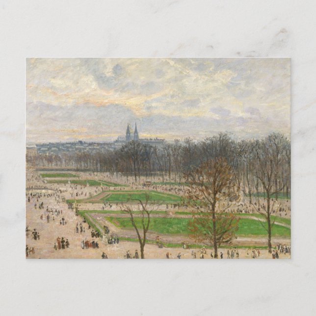 Camille Pissarro - The Garden of the Tuileries Postcard (Front)
