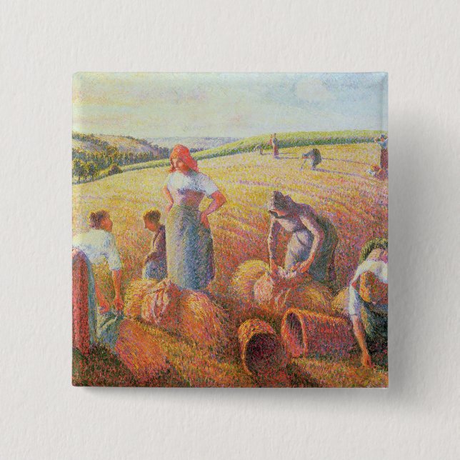 Camille Pissarro | The Gleaners, 1889 Button (Front)