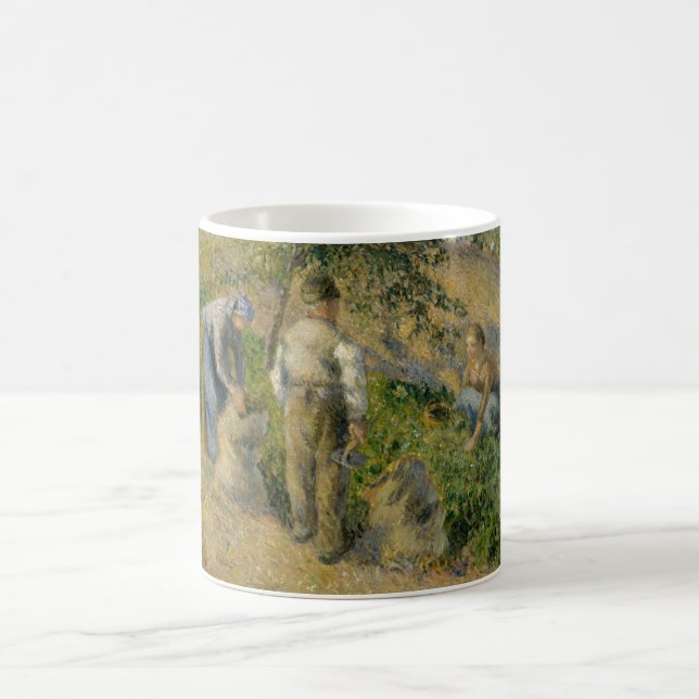 Camille Pissarro | The Harvest, Pontoise Coffee Mug (Center)