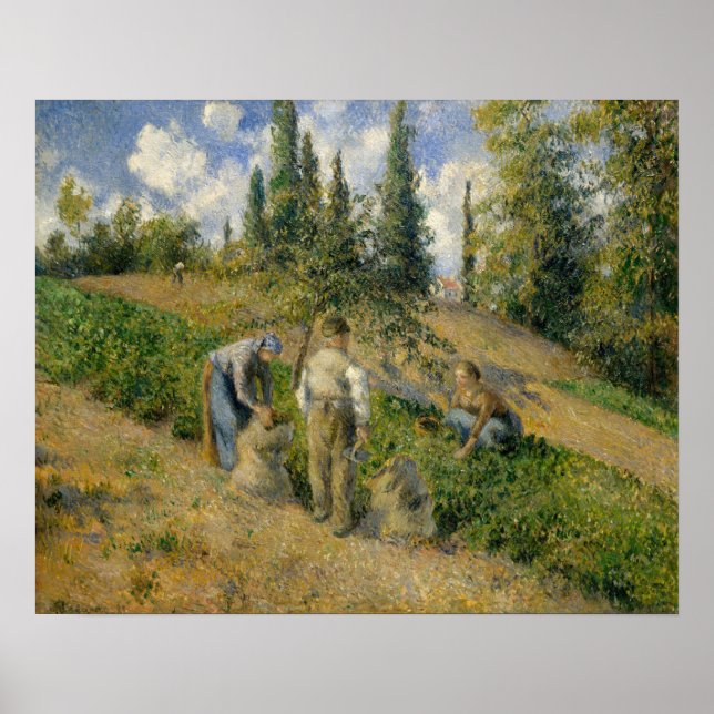 Camille Pissarro | The Harvest, Pontoise Poster (Front)
