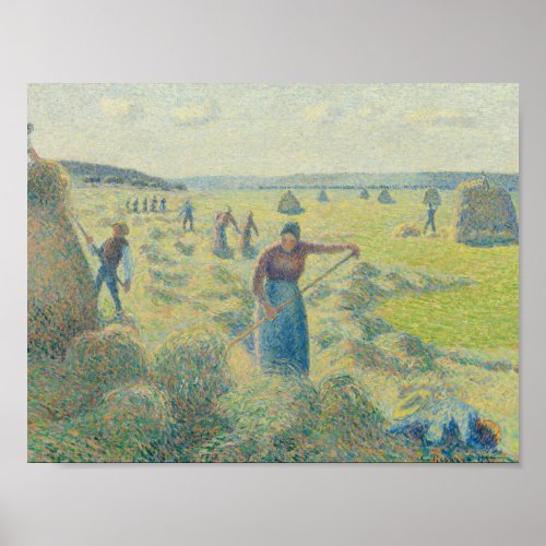 Camille Pissarro _ The Harvesting of Hay Eragny Poster