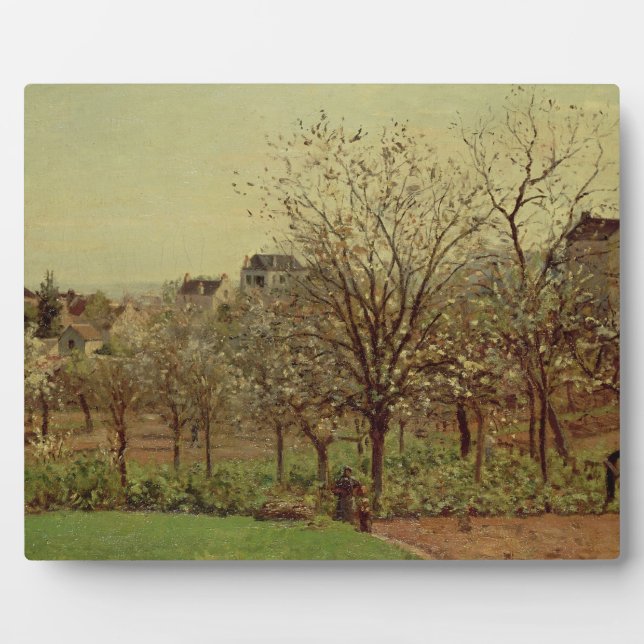 Camille Pissarro | The Orchard, 1870 (oil on canva Plaque (Front)