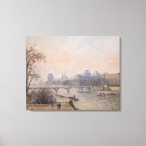 Camille Pissarro _ The Seine and the Louvre Canvas Print