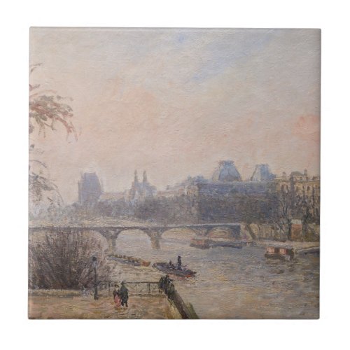 Camille Pissarro _ The Seine and the Louvre Ceramic Tile