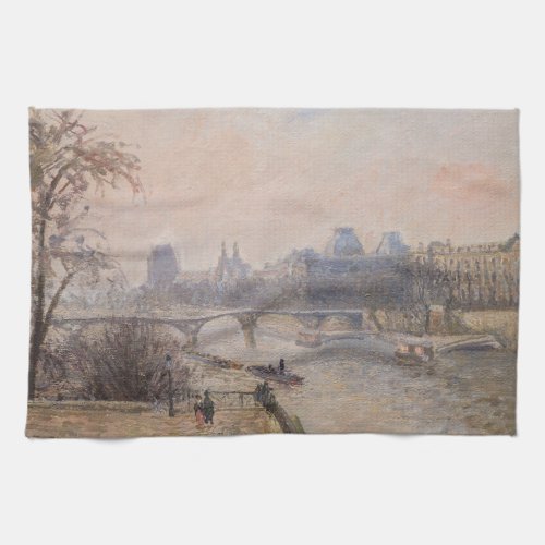Camille Pissarro _ The Seine and the Louvre Kitchen Towel