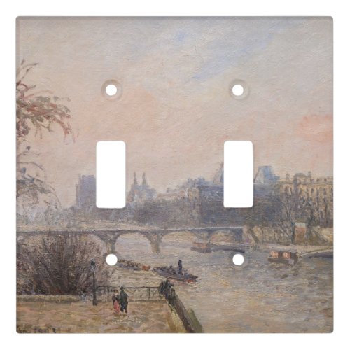 Camille Pissarro _ The Seine and the Louvre Light Switch Cover