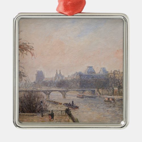 Camille Pissarro _ The Seine and the Louvre Metal Ornament