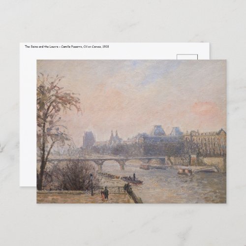 Camille Pissarro _ The Seine and the Louvre Postcard