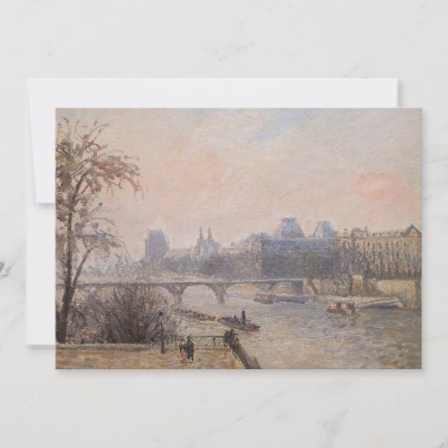 Camille Pissarro _ The Seine and the Louvre Thank You Card