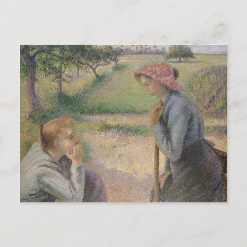 Camille Pissarro _ Two Young Peasant Women Postcard