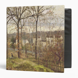 Camille Pissarro Winter Landscape at Louvecienne Binder