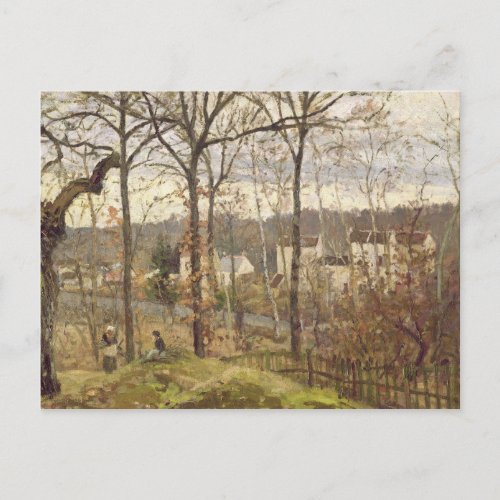 Camille Pissarro  Winter Landscape at Louvecienne Postcard