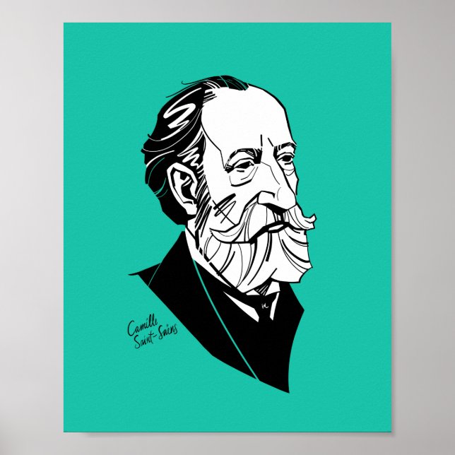 Camille Saint-Saëns Poster (Front)