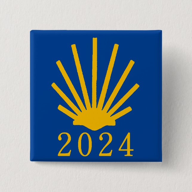 Camino de Santiago 2024 Button (Front)
