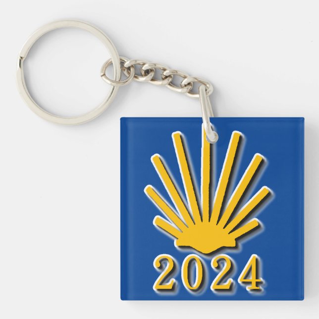 Camino de Santiago 2024 Keychain (Front)