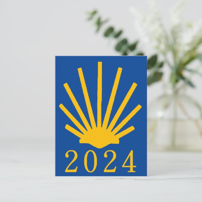 Camino de Santiago 2024 Postcard (Standing Front)