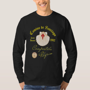 Camino de Santiago Anno Domini 2012 Scallop Shell T-Shirt