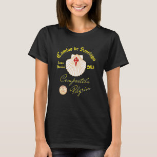 Camino de Santiago Anno Domini 2013 Scallop Shell T-Shirt