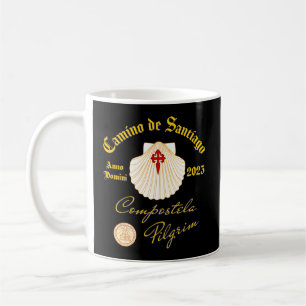 Camino De Santiago Anno Domini 2023 Scallop Shell  Coffee Mug