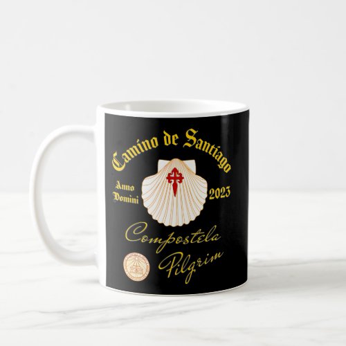 Camino De Santiago Anno Domini 2023 Shell Front An Coffee Mug