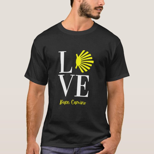 CAMINO DE SANTIAGO, BUEN CAMINO KEEPSAKE T-Shirt (Front)