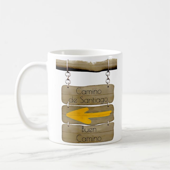 Camino de Santiago Coffee Mug (Left)