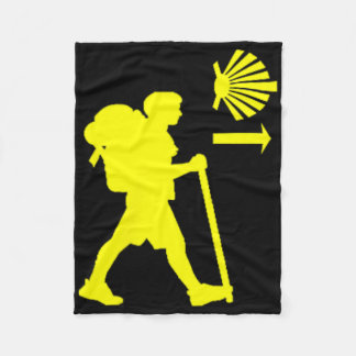 Camino De Santiago De Compostela Spain Pilgrim Hik Fleece Blanket