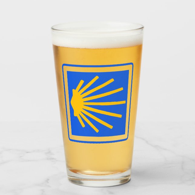 Camino de Santiago Glass (Front Filled)