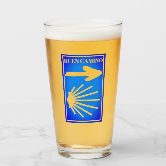 Camino de Santiago Glass (Front Filled)