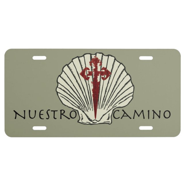 Camino de Santiago License Plate (Front)