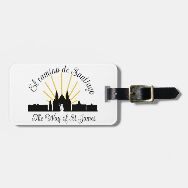 Camino de Santiago Luggage Tag  (Front Horizontal)