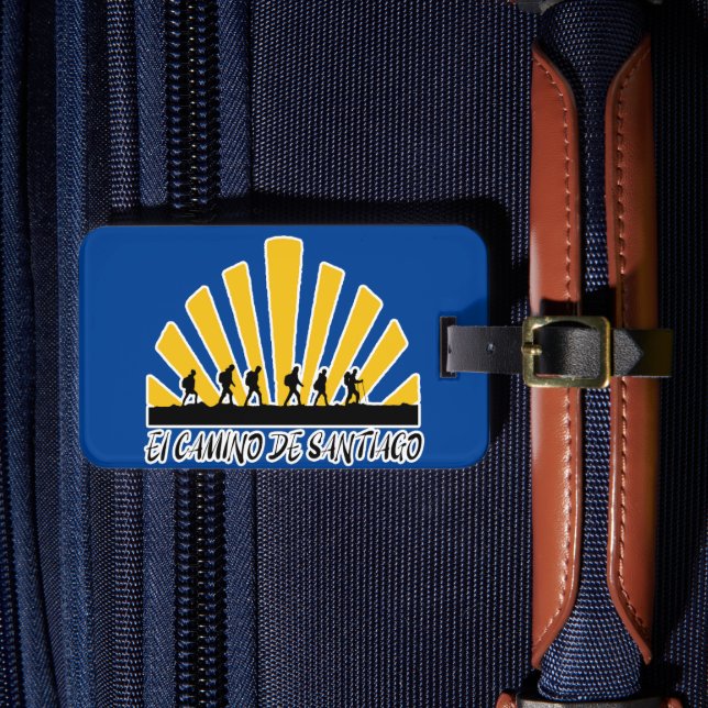 Camino de Santiago Luggage Tag (Front Insitu 4)