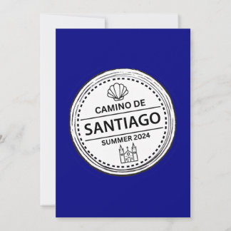 Camino de Santiago "Passport Stamp" Design Card