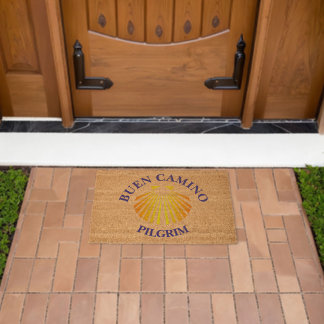Camino de Santiago Pilgrim Fiber Doormat