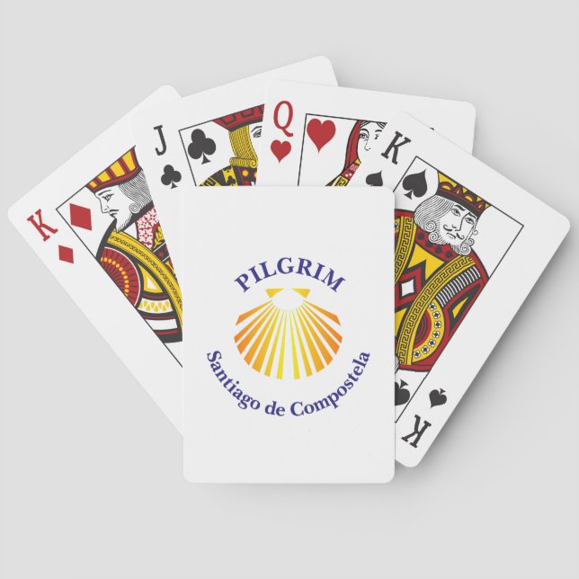Camino de Santiago pilgrim Poker Cards (Back)
