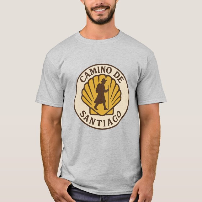 Camino de Santiago Pilgrim tshirt (Front)