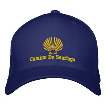 Camino De  Santiago Pilgrims Embroidered Baseball Cap by customthreadz at Zazzle