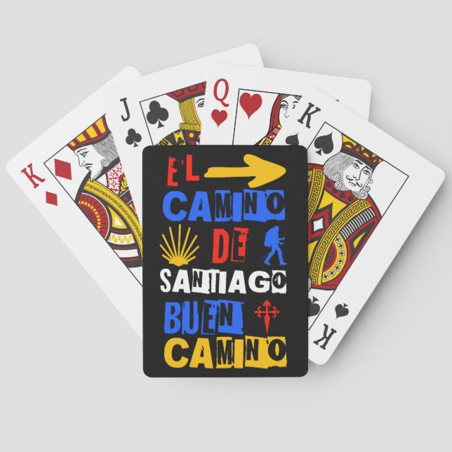 Camino de Santiago Poker Cards (Back)