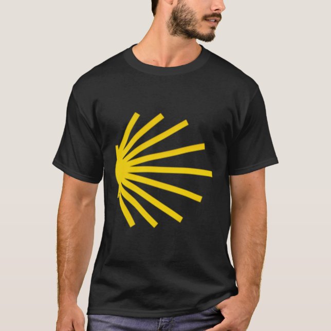 Camino De Santiago Scallop Shell Trail Symbol Pock T-Shirt (Front)