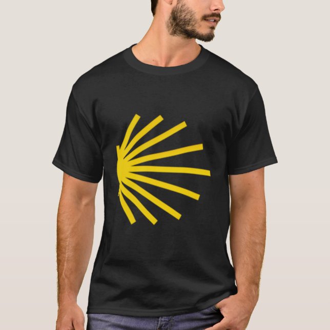 Camino De Santiago Scallop Shell Trail Symbol Pock T-Shirt (Front)