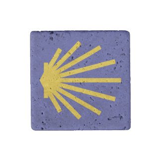 Camino de Santiago Shell Stone Magnet
