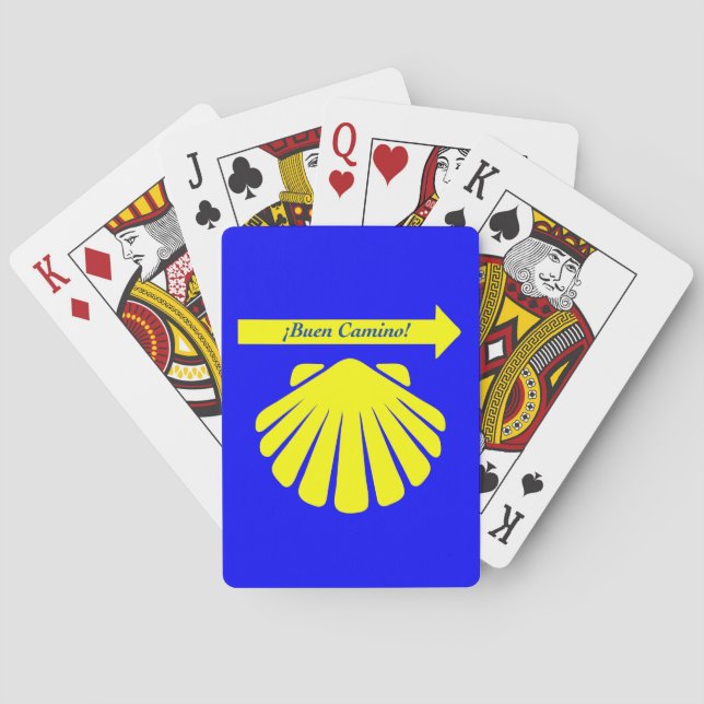 Camino de Santiago Symbols Poker Cards (Back)