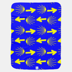Camino de Santiago Symbols Swaddle Blanket