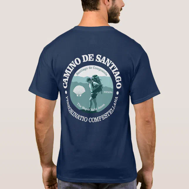 T-shirt Camino De Santiago - 100% Coton, Tailles S à 3XL, Personnalisable, Neuf Avec étiquettes