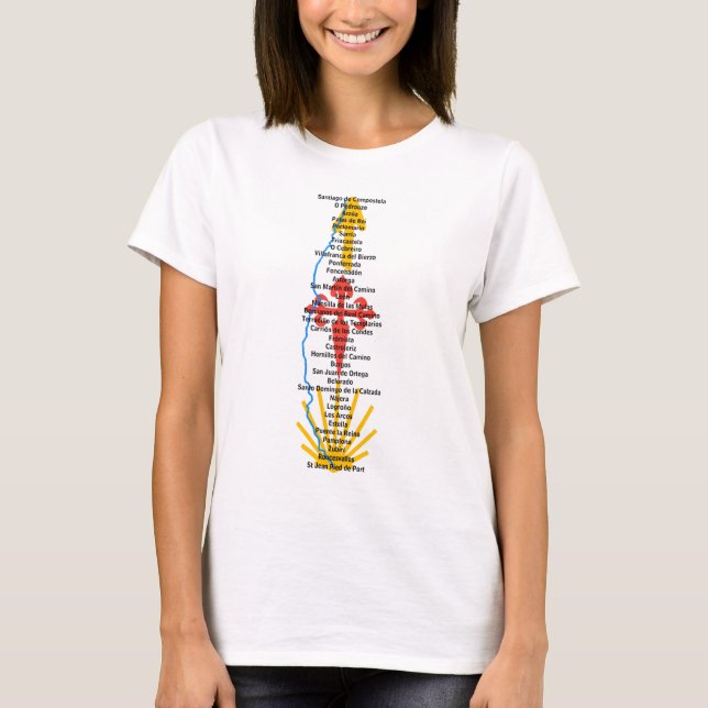 Camino de Santiago T-Shirt (Front)