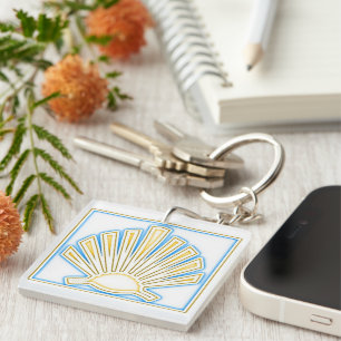 Camino de Santiago The way of st James 0250 Keychain