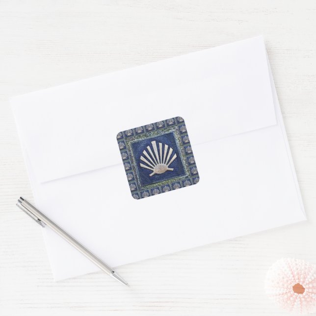 Camino de Santiago The way of st James 0291 Square Sticker (Envelope)