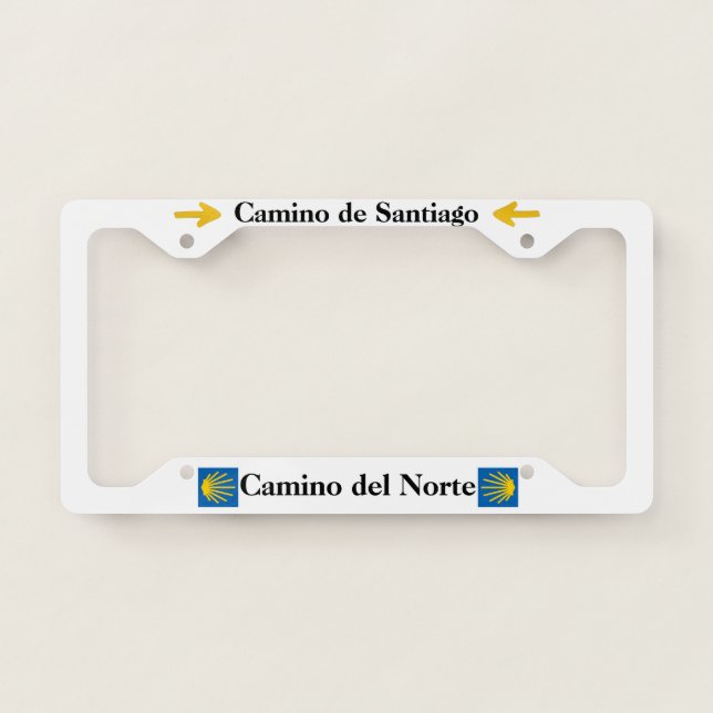 Camino del Norte License Frame (Front)