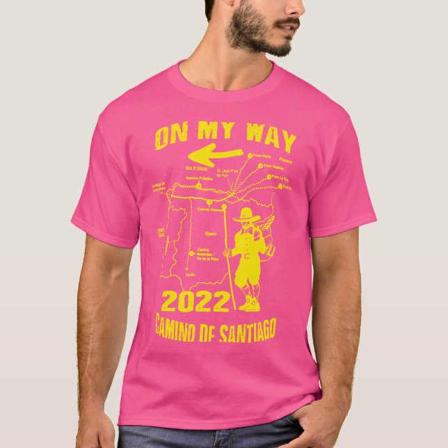 Camino Des Santiago 2022 Way Of St. James Spain Pi T-Shirt (Front)